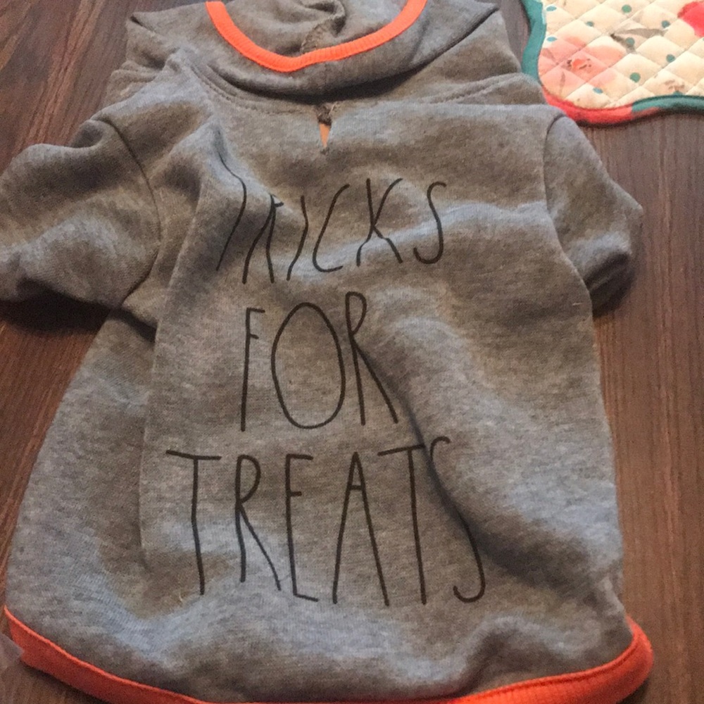 Rae Dunn small dog hoodie